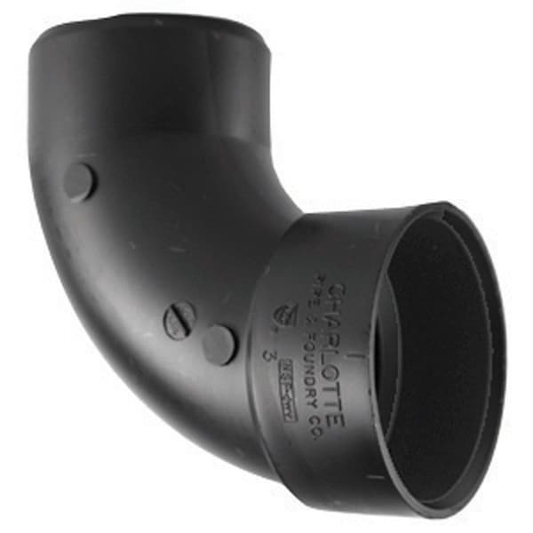 Charlotte Pipe And Foundry Charlotte Pipe 1-1/2 in. Hub X 1-1/2 in. D Spigot ABS 90 Degree Elbow ABS003020600 - main